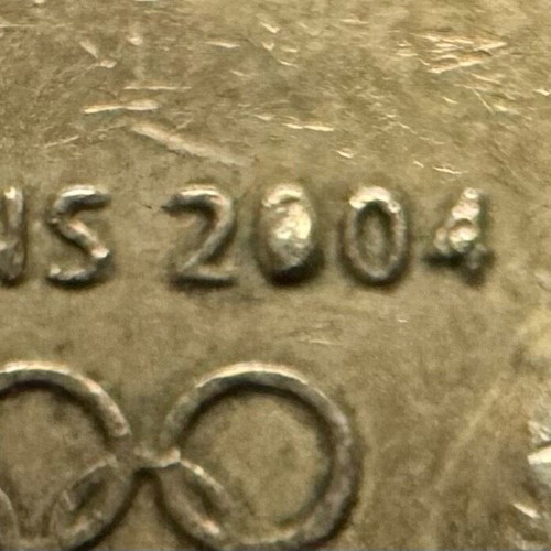 Error 2 euro 2004 used, set of 2 coins