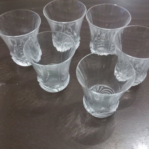 Liqueur glasses new, set of 6 with design