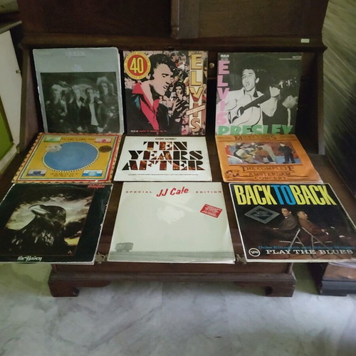 Vinyl records used, pack of 82, rock music