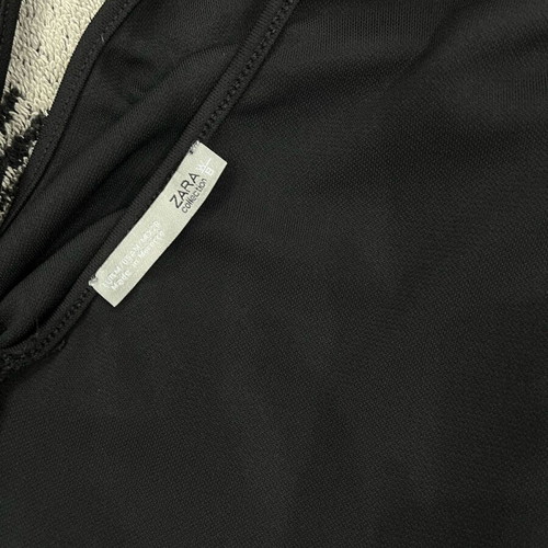Zara women's mini dress new, black with V neckline