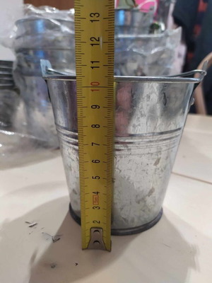 Metal Buckets vintage style, pack of 20, 15 new