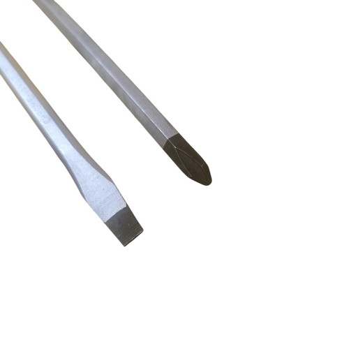 Long chrome vanadium screwdriver set two pieces new