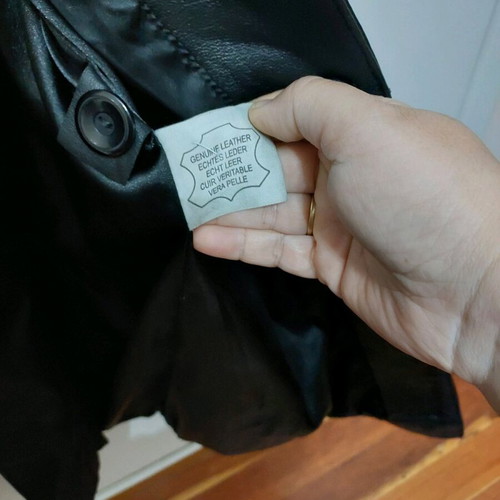 Leather jacket like new, black, size XL