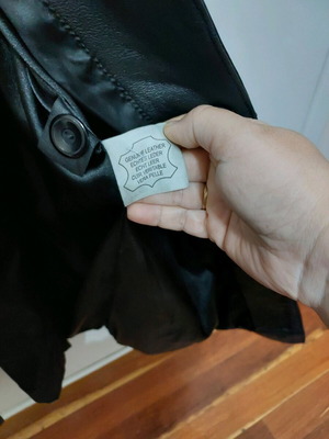 Leather jacket like new, black, size XL