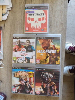 PS3 game bundle: Resistance 3, Fifa 12 Special Edition, Max Payne 3, Bioshock Infinite, Fallout New Vegas