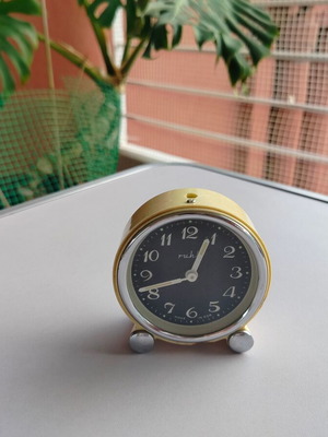 Ruhla Table Clock used, made in East Germany, with functional issues
