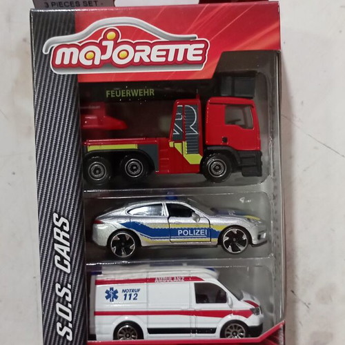 Majorette SOS Cars Set 3 pcs new