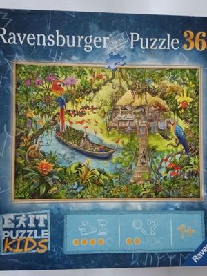 Ravensburger EXIT Puzzle Kids Jungle Expedition 368 части употребяван