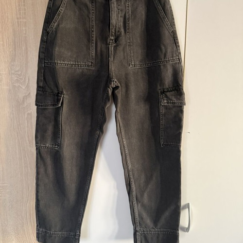 Weekday No38 high-waist grey cargo jeans