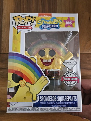 Funko Pop! Animation SpongeBob SquarePants #558 Rainbow Diamond Collection new
