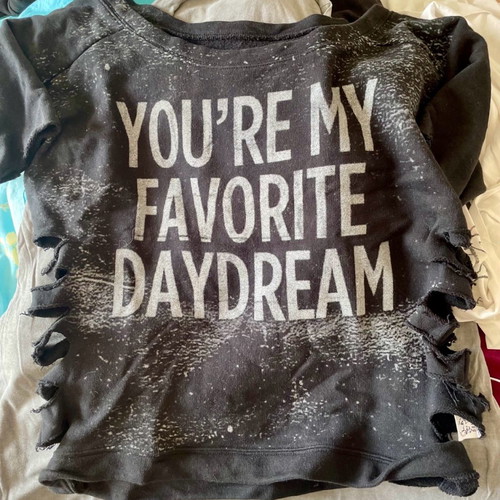 L.A Dolls medium cropped distressed style sweatshirt, perfect condition