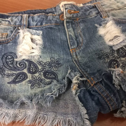 Pink Woman women's denim shorts like new, blue, size S