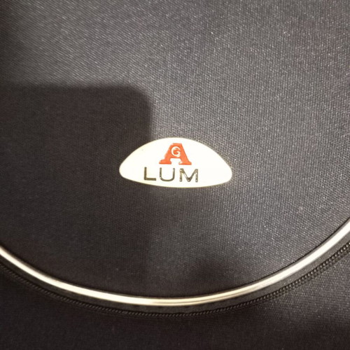 Lumi travel suitcase used with broken wheels