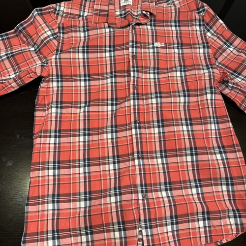 Lacoste shirt new, red, size M