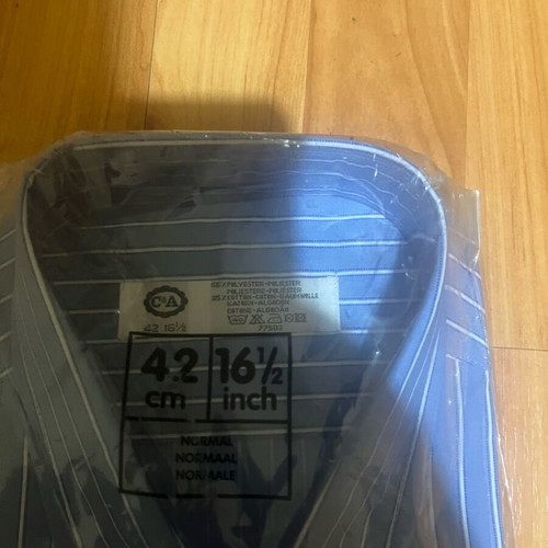 C&A blue dress shirt new, size L