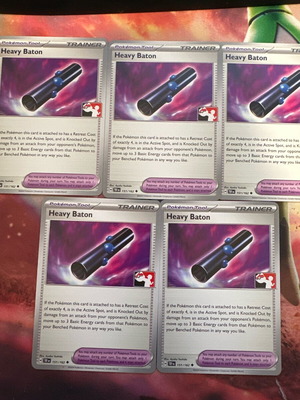Heavy Baton cards from prize pack 5, new, non holo