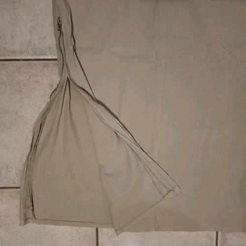 Beige skirt used with zippers on right and left size L
