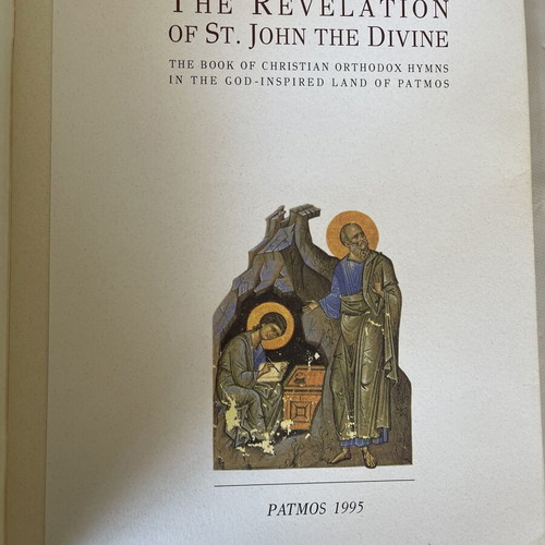 The Revelation of St. John the Divine Book like new, bilingual hymns