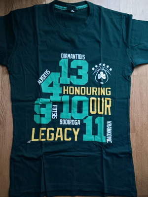 Panathinaikos T-shirt with Basketball Legends XS like new
