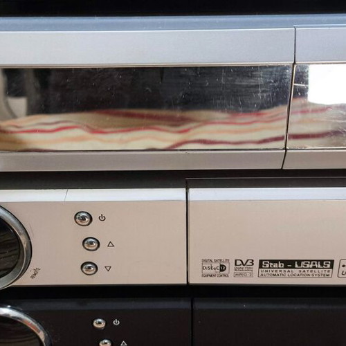 Satellite receivers and DVD player used for repair or spare parts