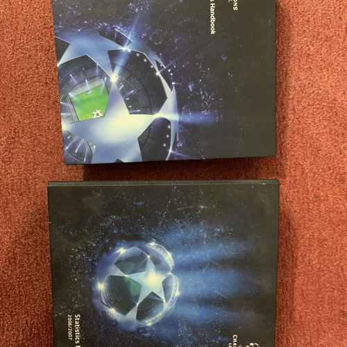 UEFA Champions League Statistics Handbooks 2006/07 & 2009/10 like new