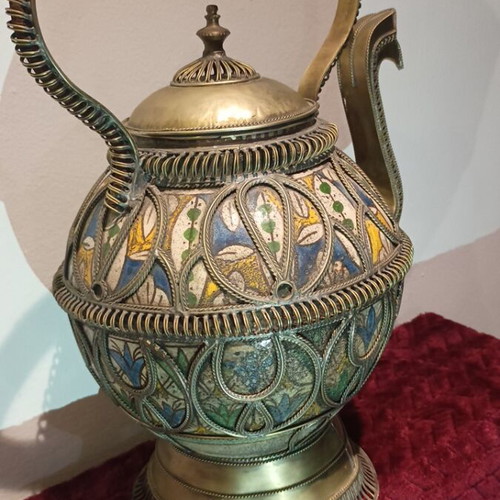 Vintage Moroccan Safi Teapot handmade, like new