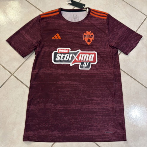 Authentic ΜΠΑΜ FC Football Jersey Burgundy Size Medium