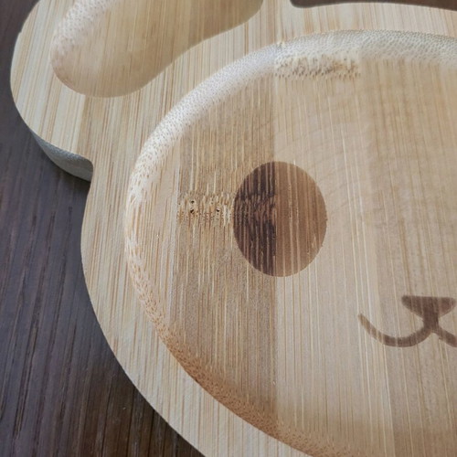 Wooden baby plate new