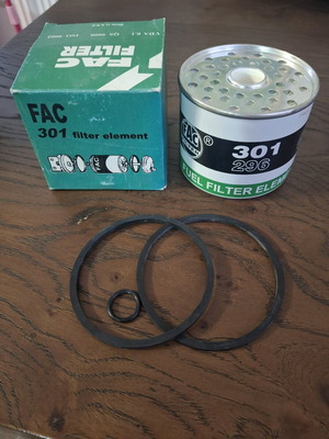 Fuel filter FAC 301(CAV 296) new with seals