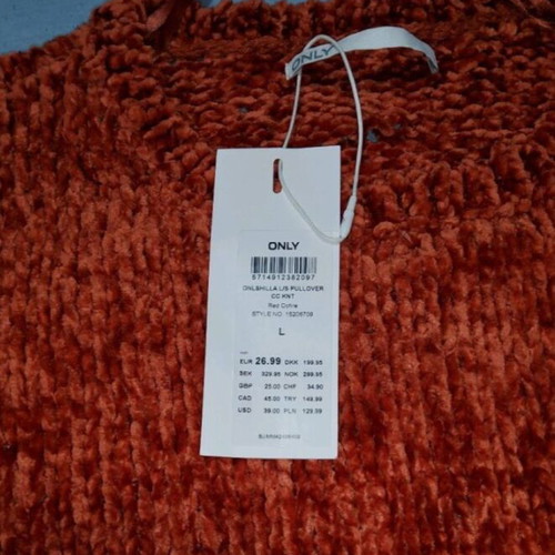 Only women's plush blouse new, size L
