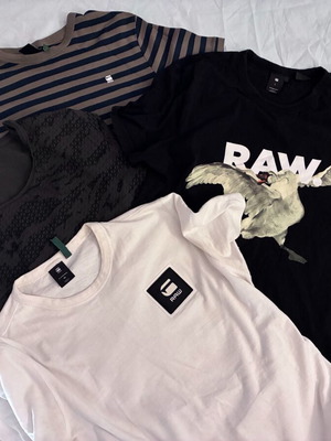 G-Star RAW set of 4 authentic T-shirts, multi-colour, regular fit