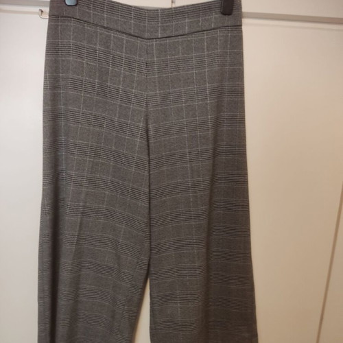 Lui E Lei checked dark grey palazzo pants like new, size L