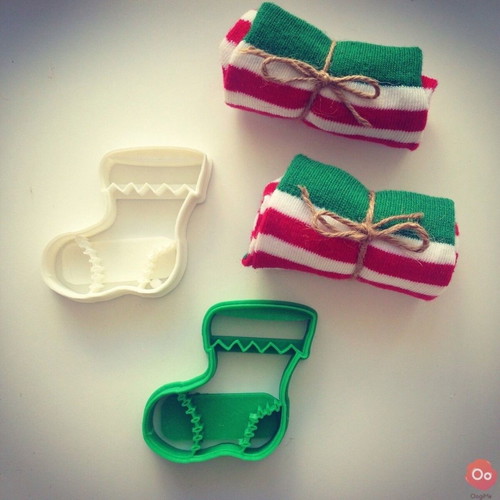 Christmas sock cookie cutter made to order, PETG