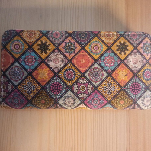 Cork wallet new, multicolored, from Portugal