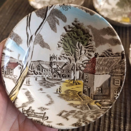 W.H. Grindley Sunday Morning bowls set of 5 like new