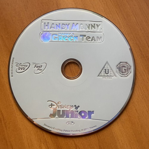 Disney Junior Handy Manny DVD, Manny’s Green Team, dubbed