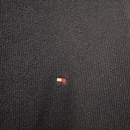 Tommy Hilfiger men's cotton sweater with zipper like new, blue size M