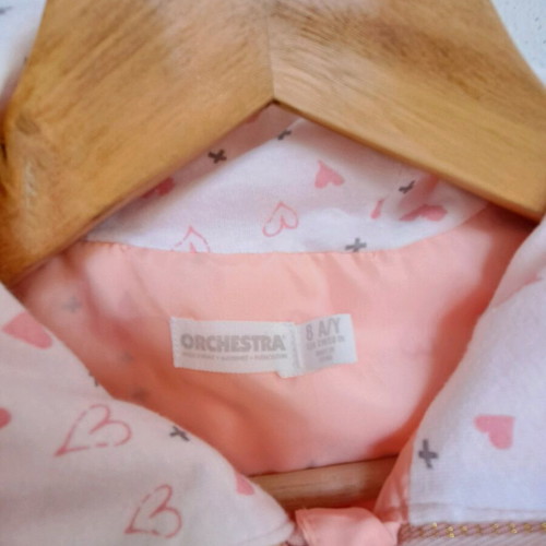 Girls' spring jacket like new, pink-apricot Orchestra