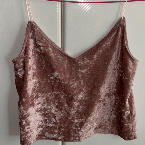 Zara velvet camisole top like new, size M