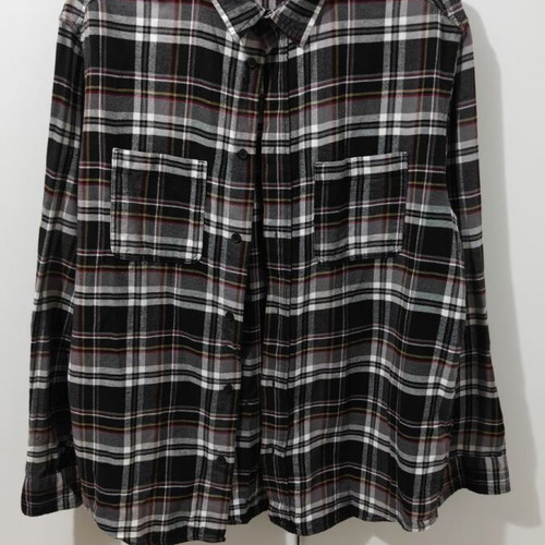 H&M Plaid Men's Shirt like new, gray multicolor, size M