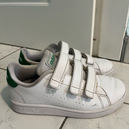 Adidas athletic shoes used, size 33, white