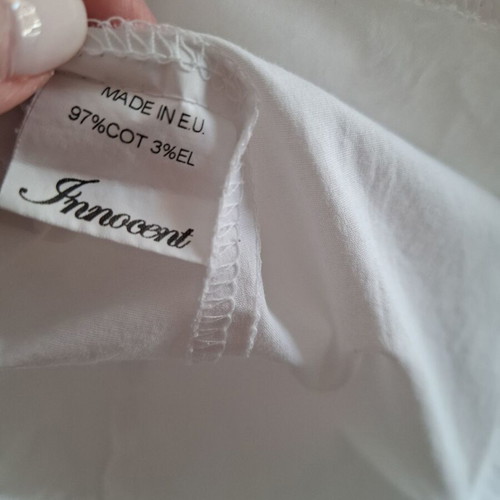 Innocent white shirt XL like new, 97% cotton, slightly elastic