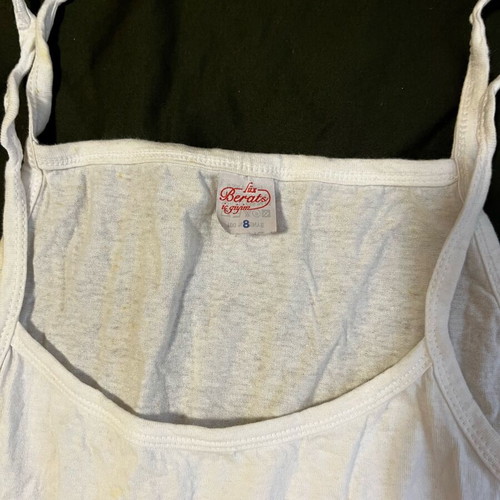 Children's tank top used, size 8, white