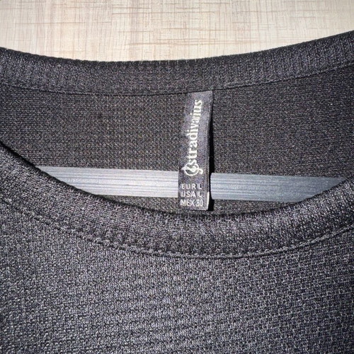 Stradivarius black oversized blouse dress with puff sleeves like new, large