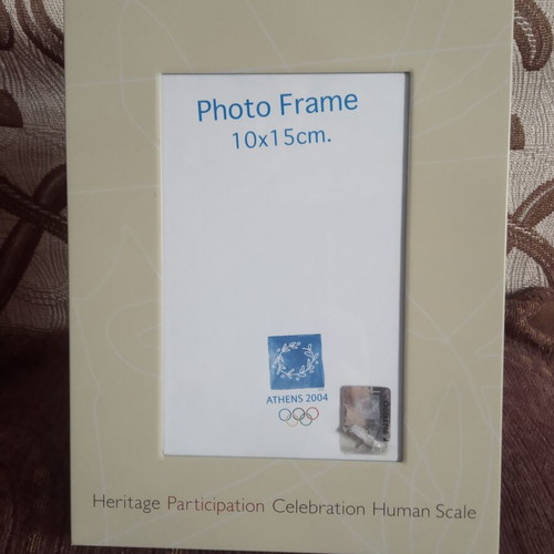 Athens 2004 metal photo frame like new
