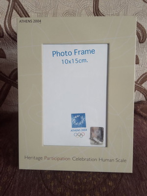 Athens 2004 metal photo frame like new