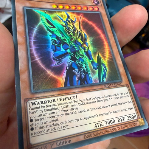 Yu-Gi-Oh Black Luster Soldier Envoy of the Beginning MAMA-EN047 Ultra Rare like new