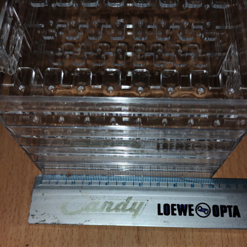 Jewelry box new transparent plastic with multiple earring holders