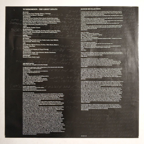 Tuxedomoon The Ghost Sonata vinyl LP album 1991