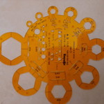 Rotring stencil for mechanical use new